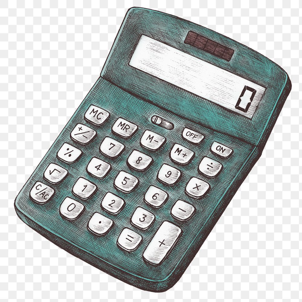 Png green calculator drawing clipart