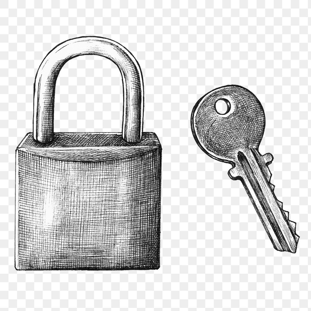 Png lock and key clipart transparent background