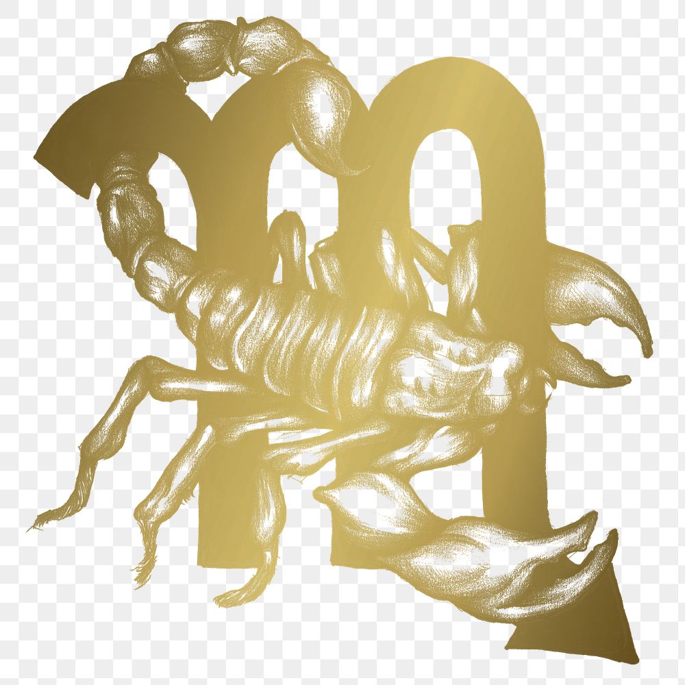 Scorpio PNGzodiac sign sticker gradient astrological symbol
