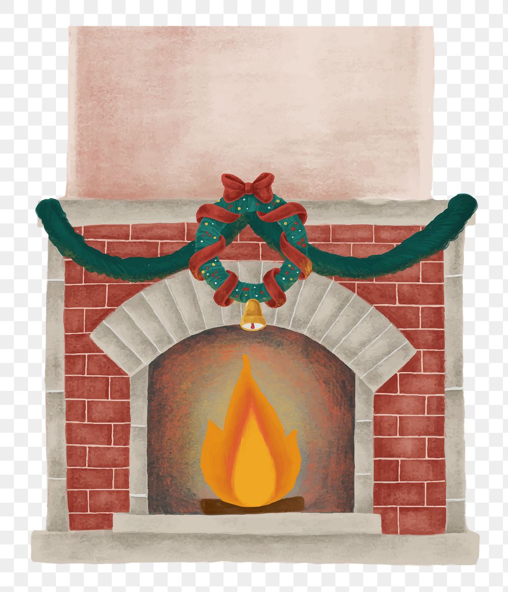 Brick firebrick Christmas vibe png sticker drawing