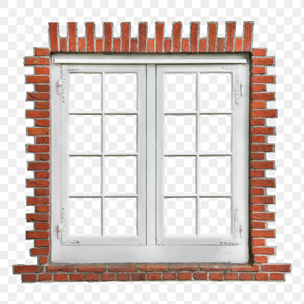 Sash window png clipart, home exterior design on transparent background