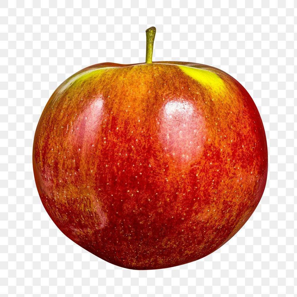 McIntosh apple png clipart, fresh fruit on transparent background