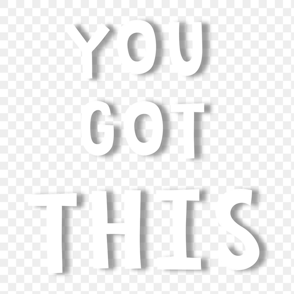 White you got this doodle typography design element
