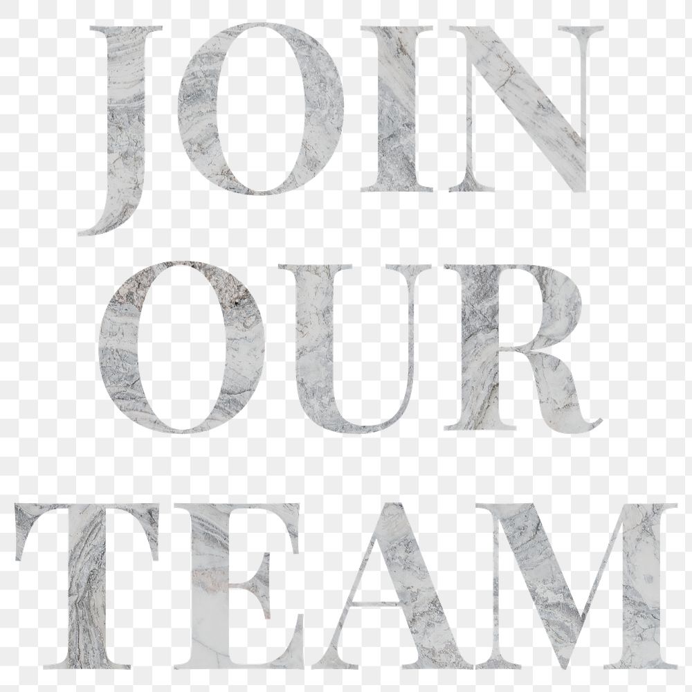 Join our team typography png sticker