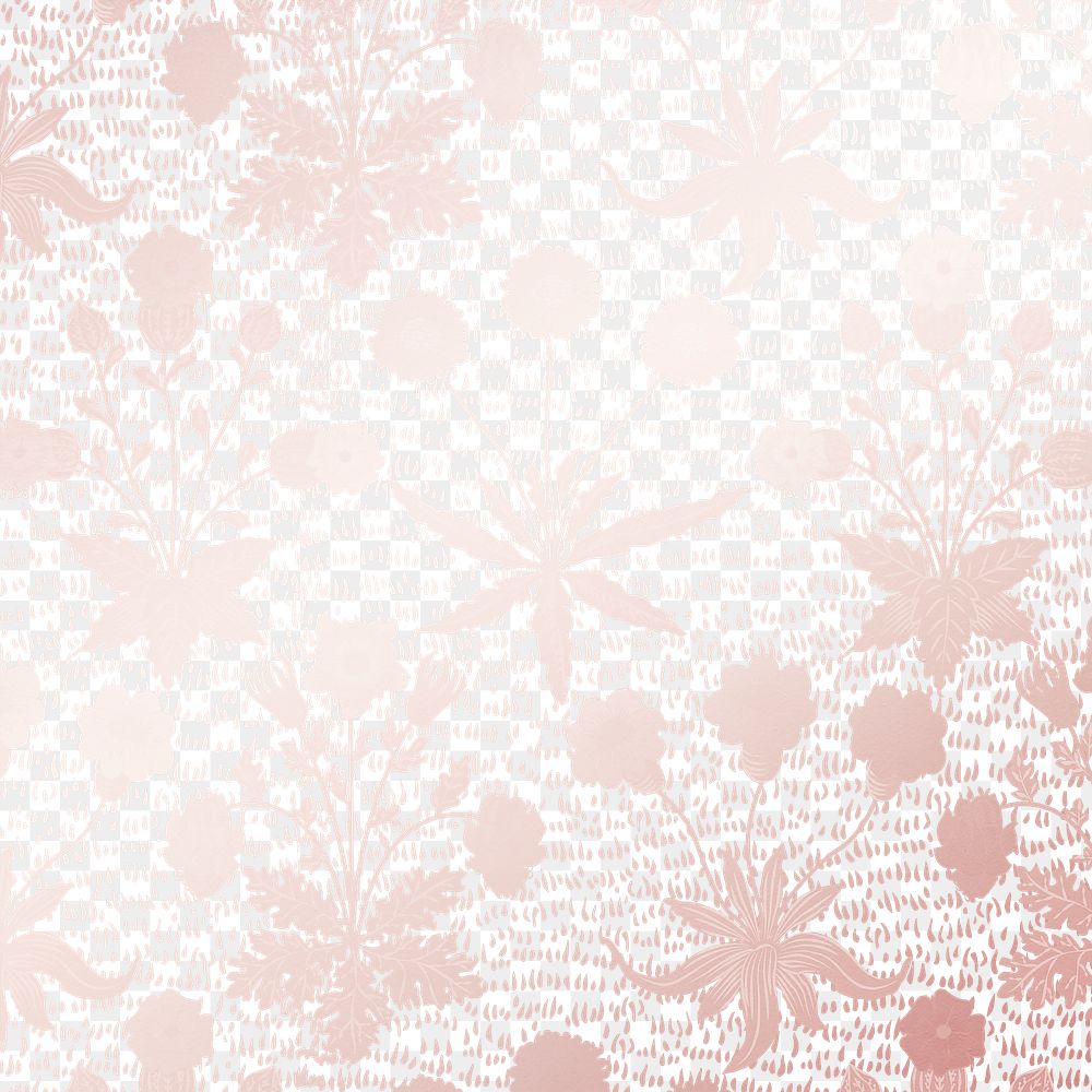 Elegant floral png background, pink gradient vintage pattern