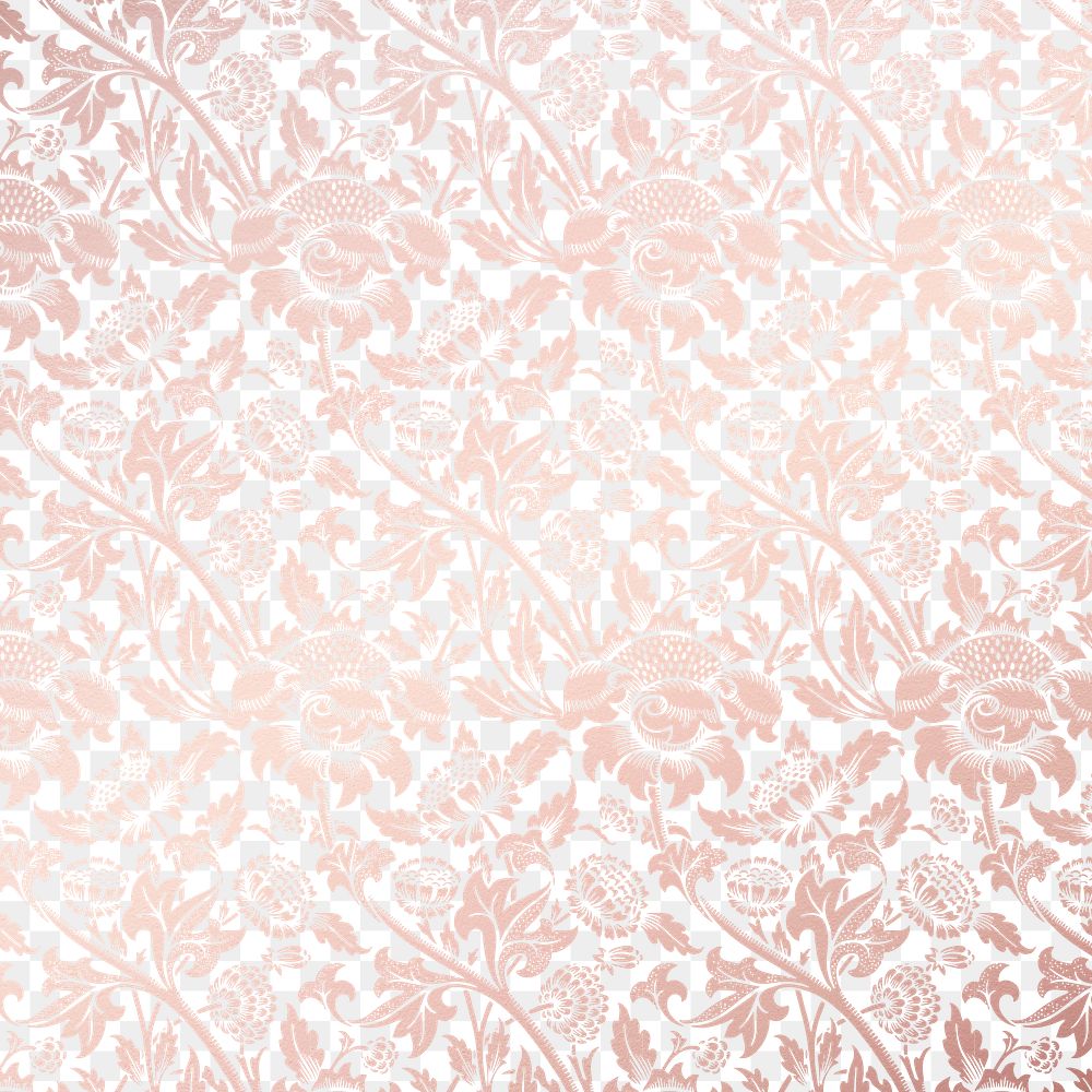 Elegant floral png background, pink gradient vintage pattern