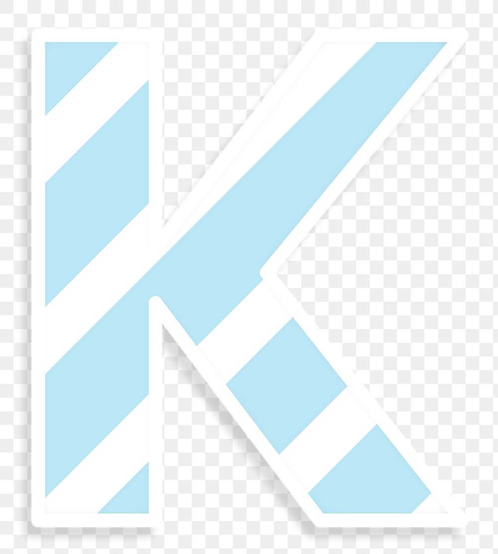Candy k font lettering png uppercase