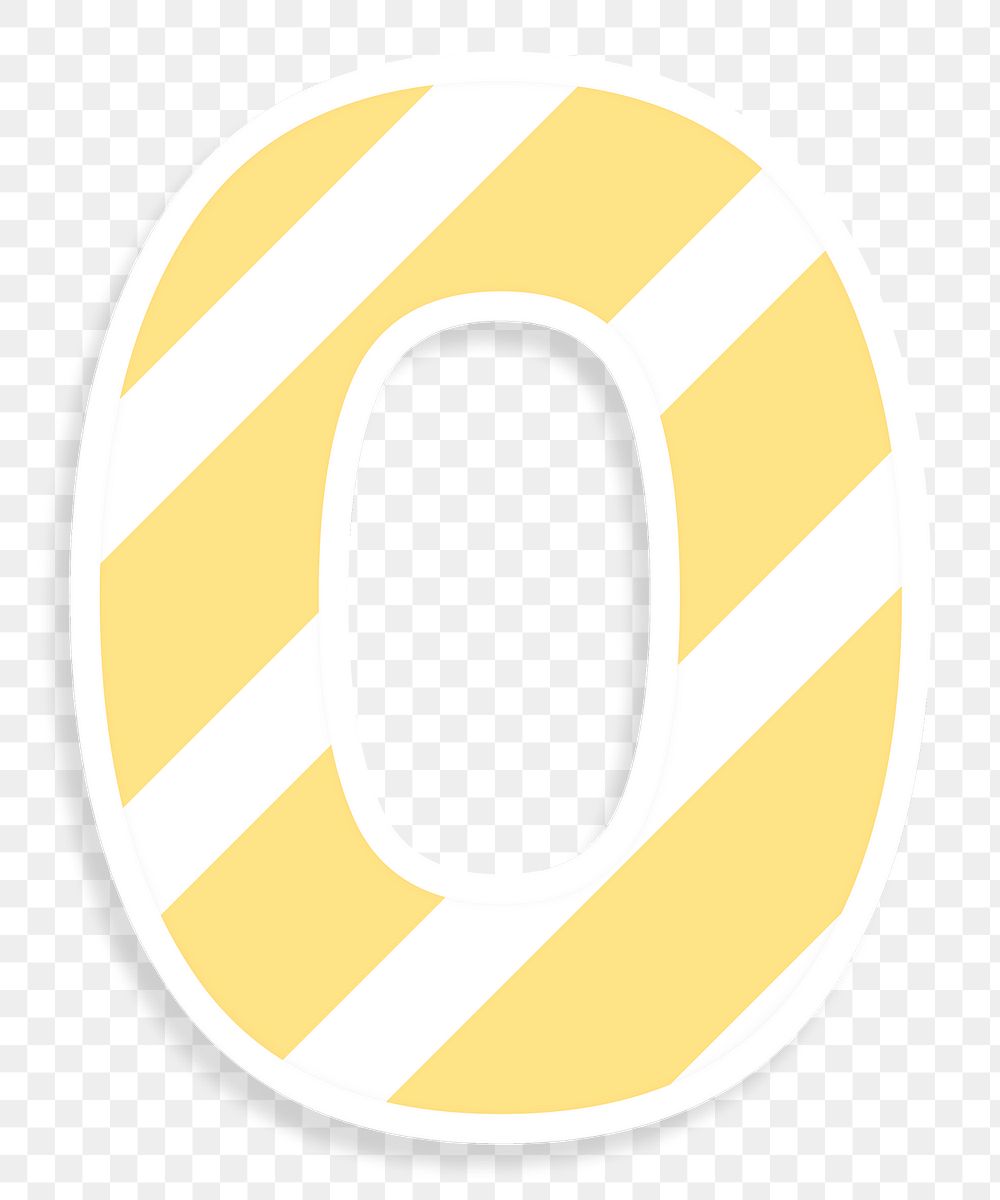 Number zero font illustration png stripe pattern