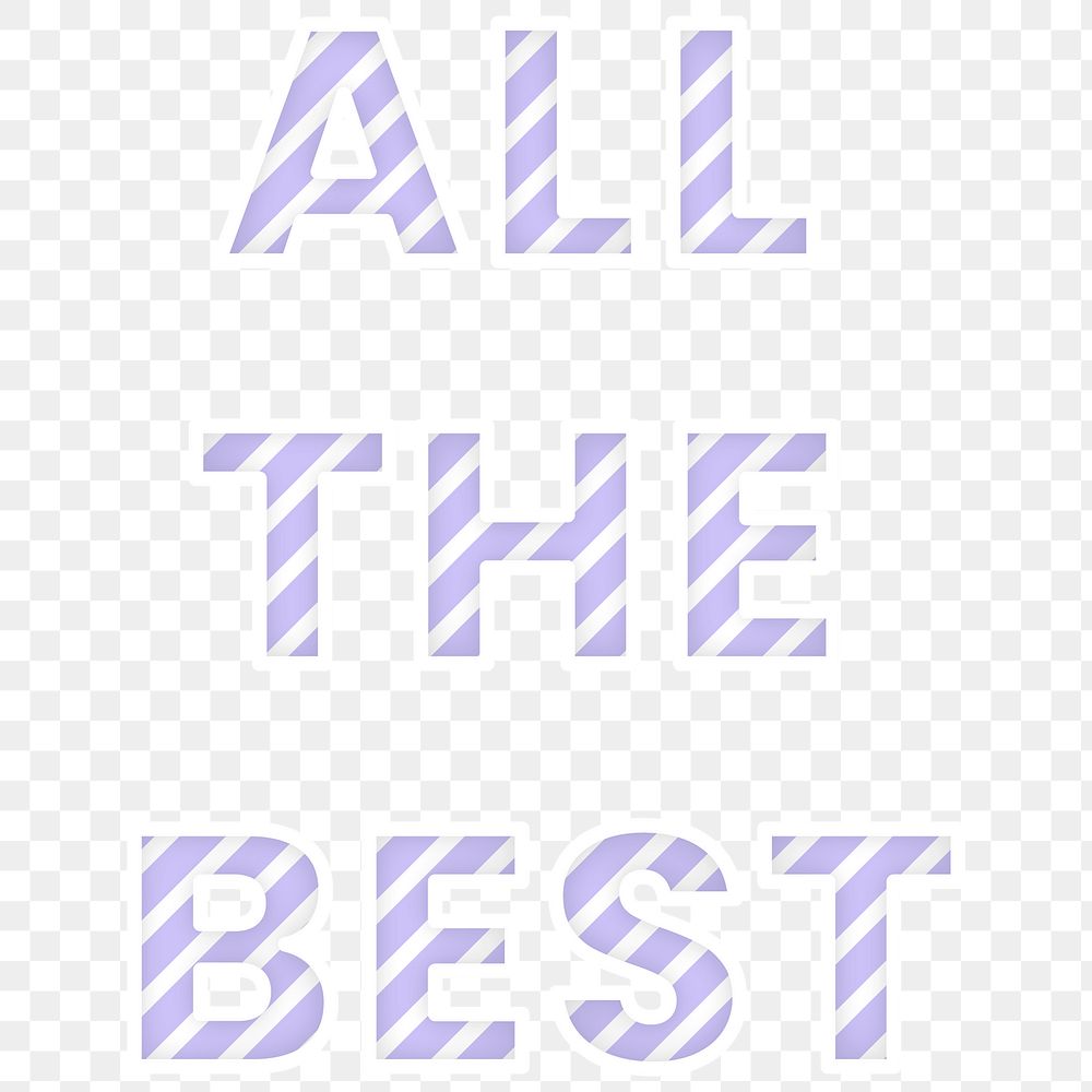 All the best png candy cane font typography