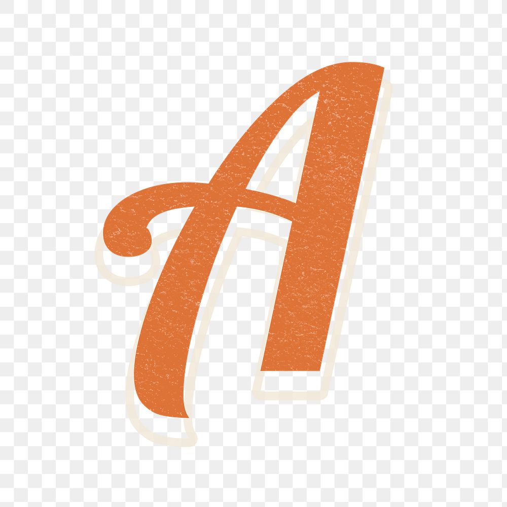 Letter A png handwriting font alphabet lettering