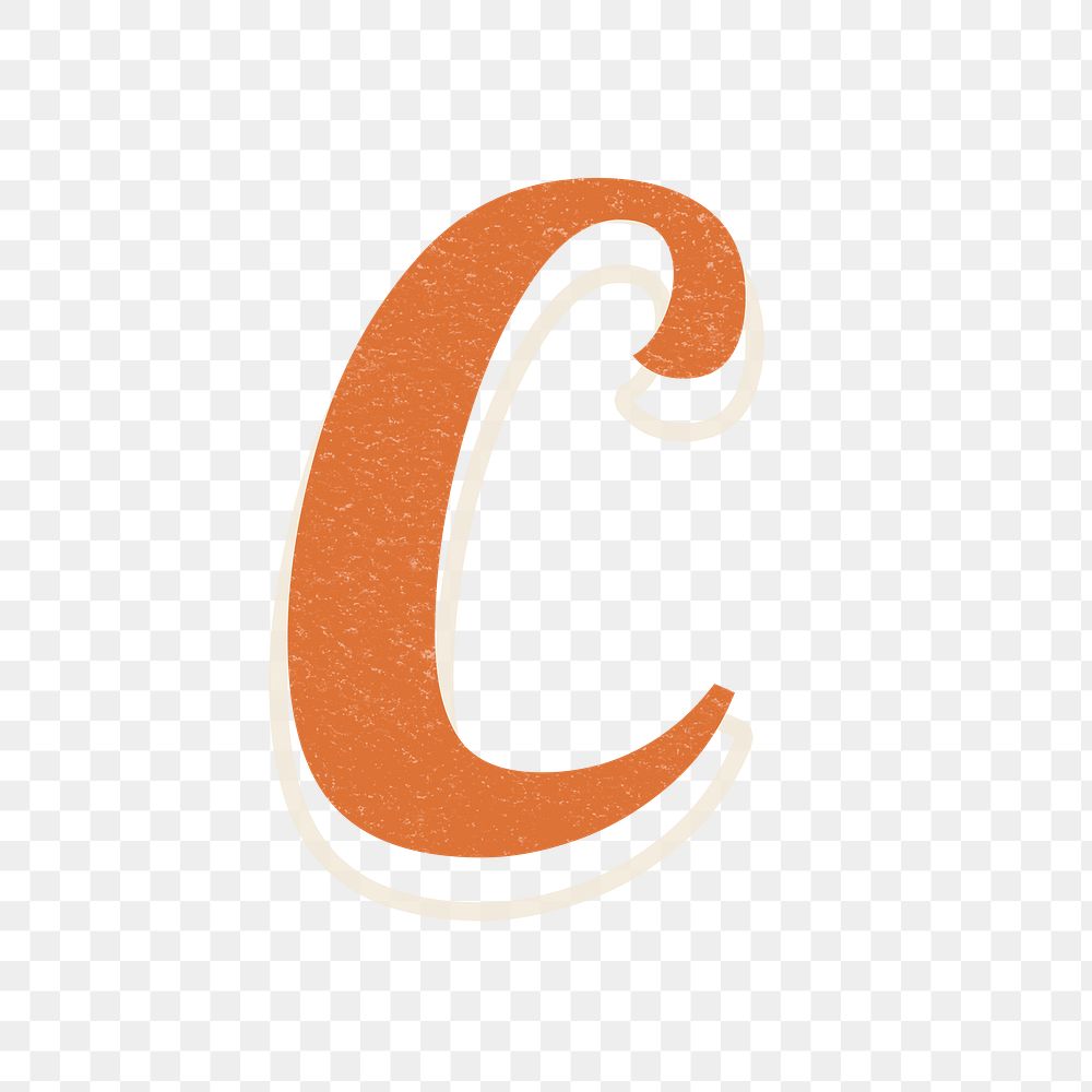 Letter C bold font lettering