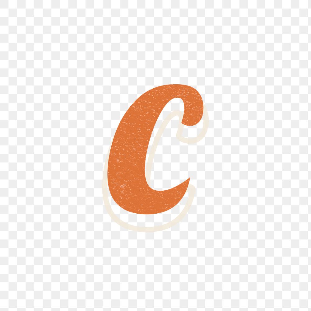 Letter C png alphabet lettering