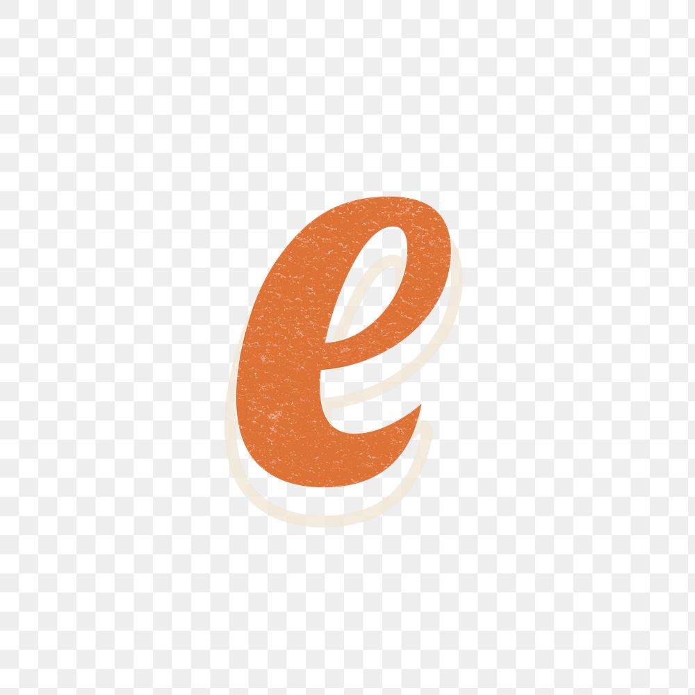 Letter E png alphabet lettering