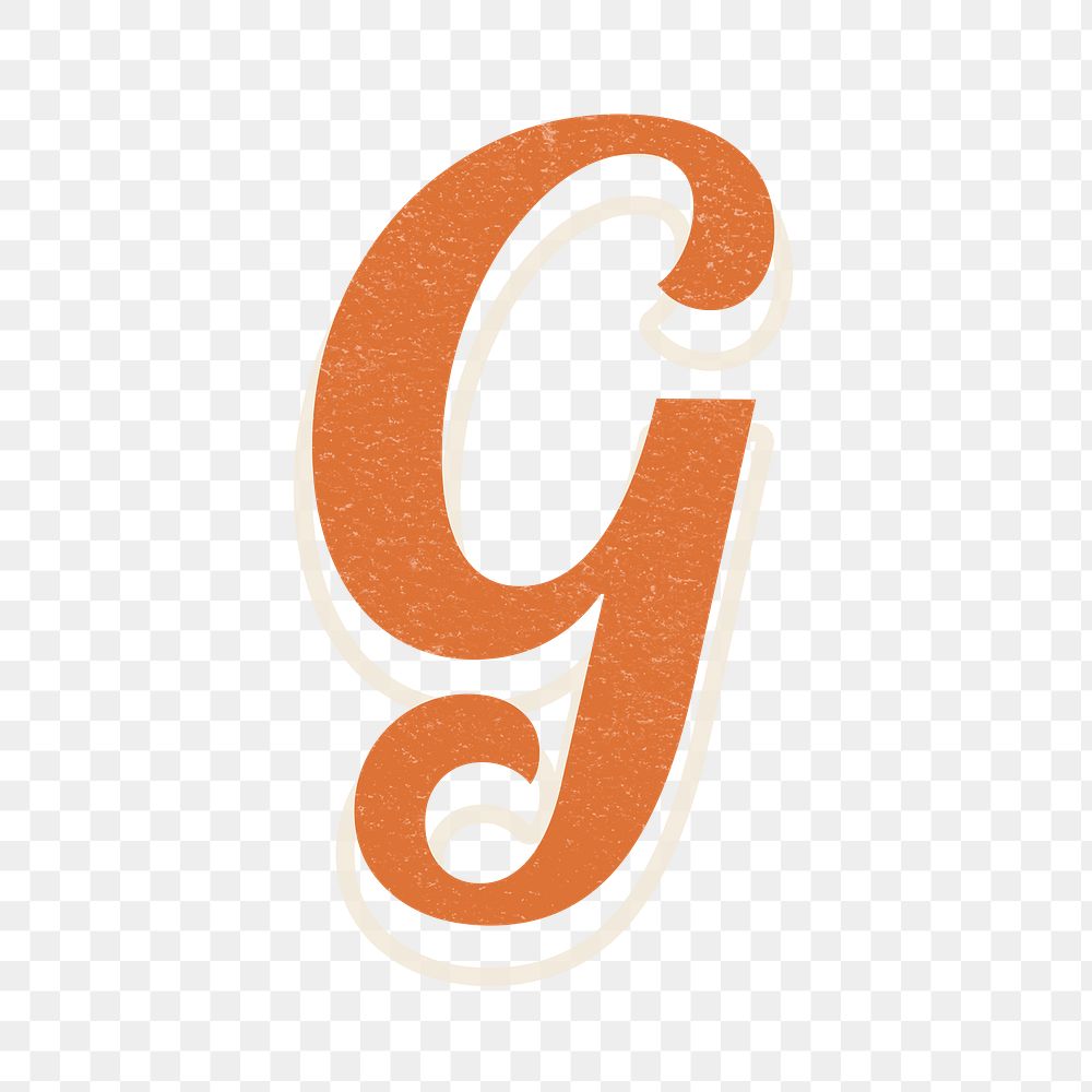 Letter G png handwriting font alphabet lettering