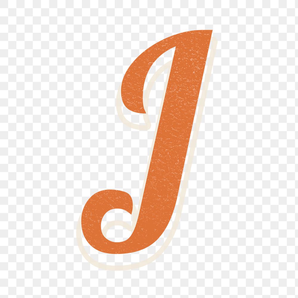 Letter J bold font lettering