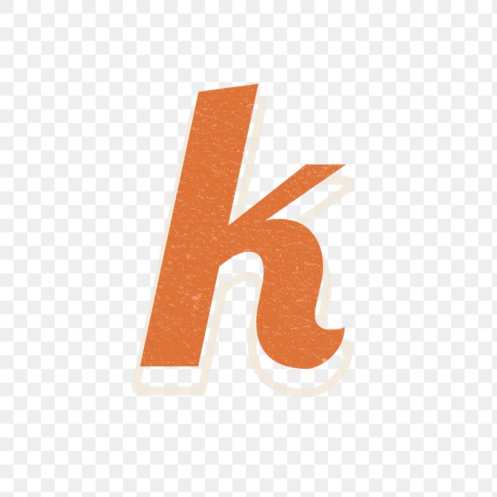 Letter K png handwriting font alphabet lettering