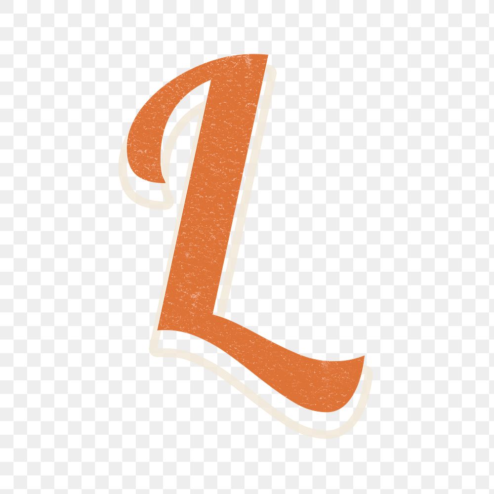 Letter L bold font lettering