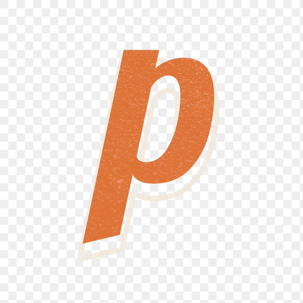 Letter P bold font lettering
