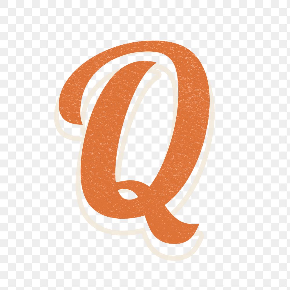 Letter Q png alphabet lettering