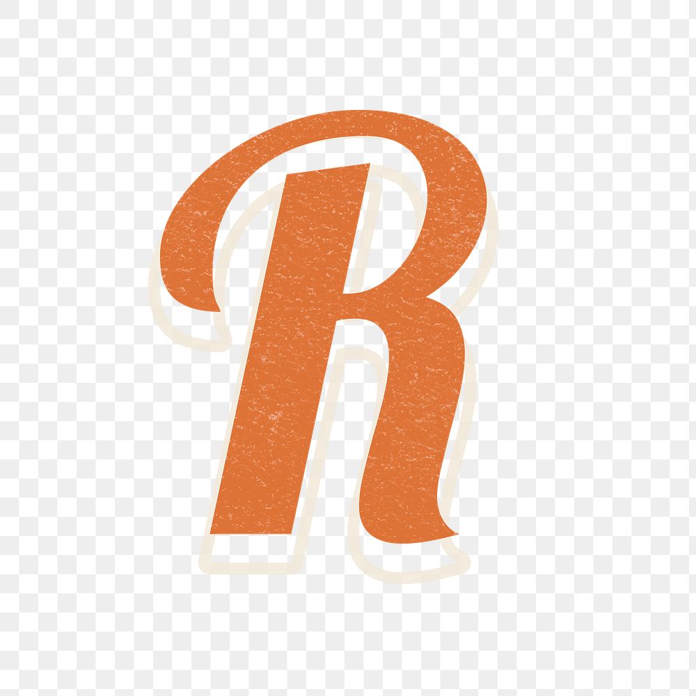 Letter R bold font lettering