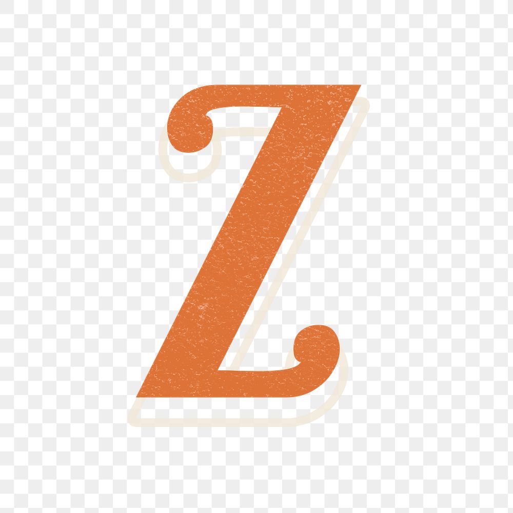 Letter Z bold font lettering