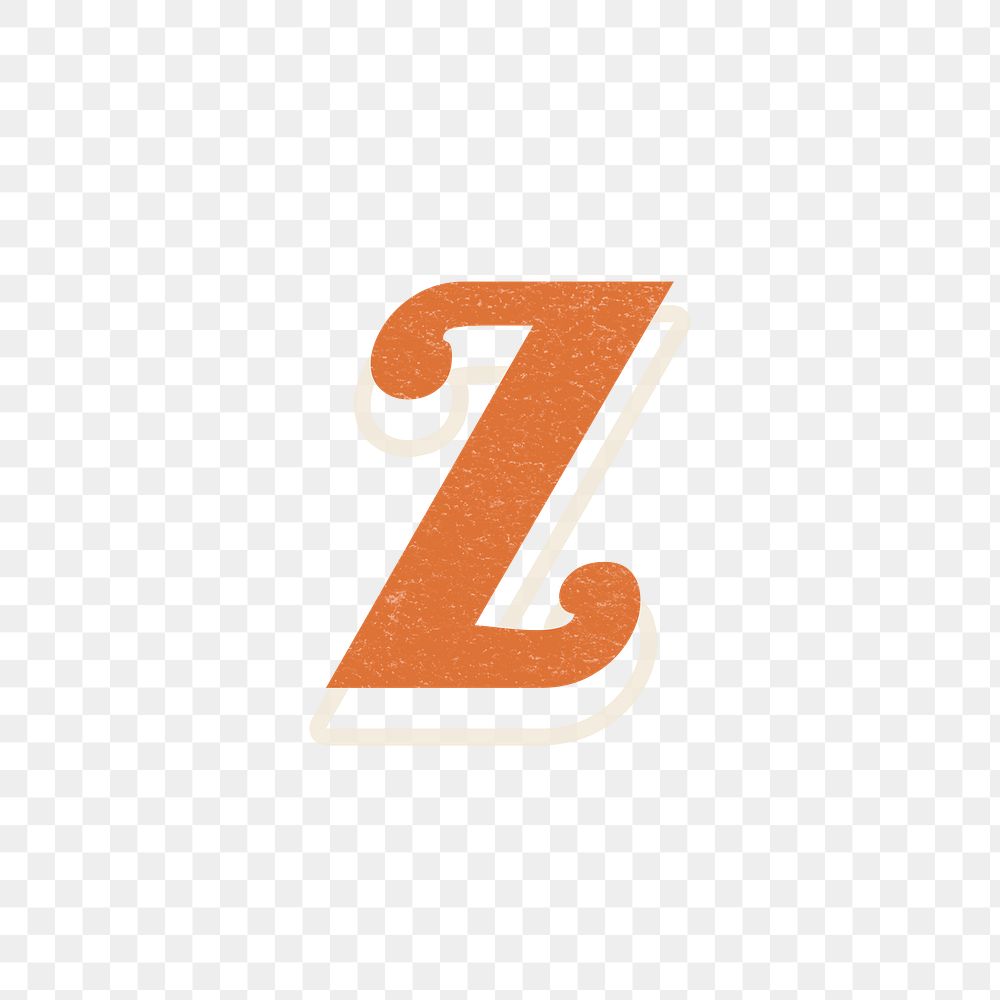 Z letter vintage font lettering alphabet