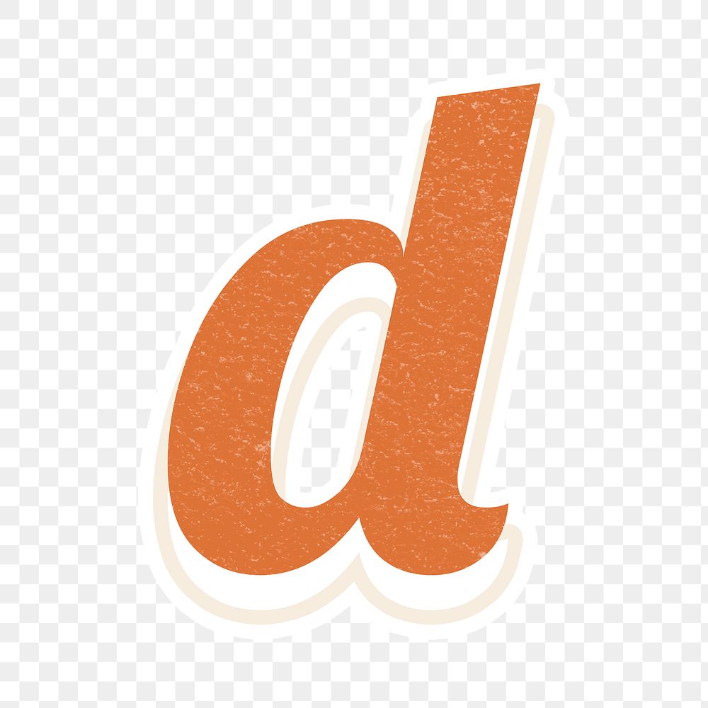 Letter D bold font lettering