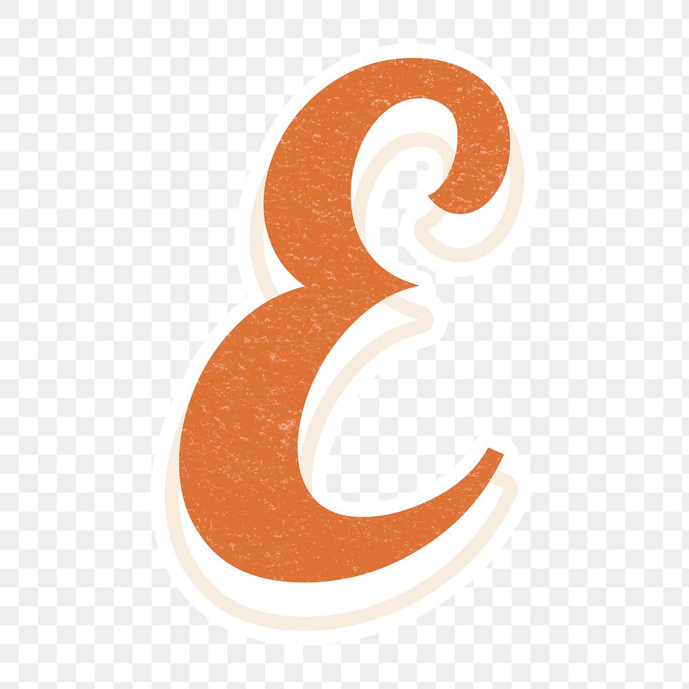 Letter E bold font lettering