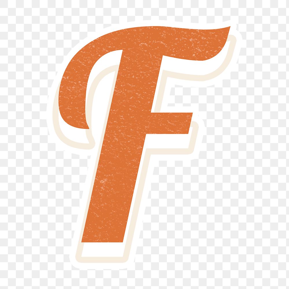 F letter vintage font lettering alphabet