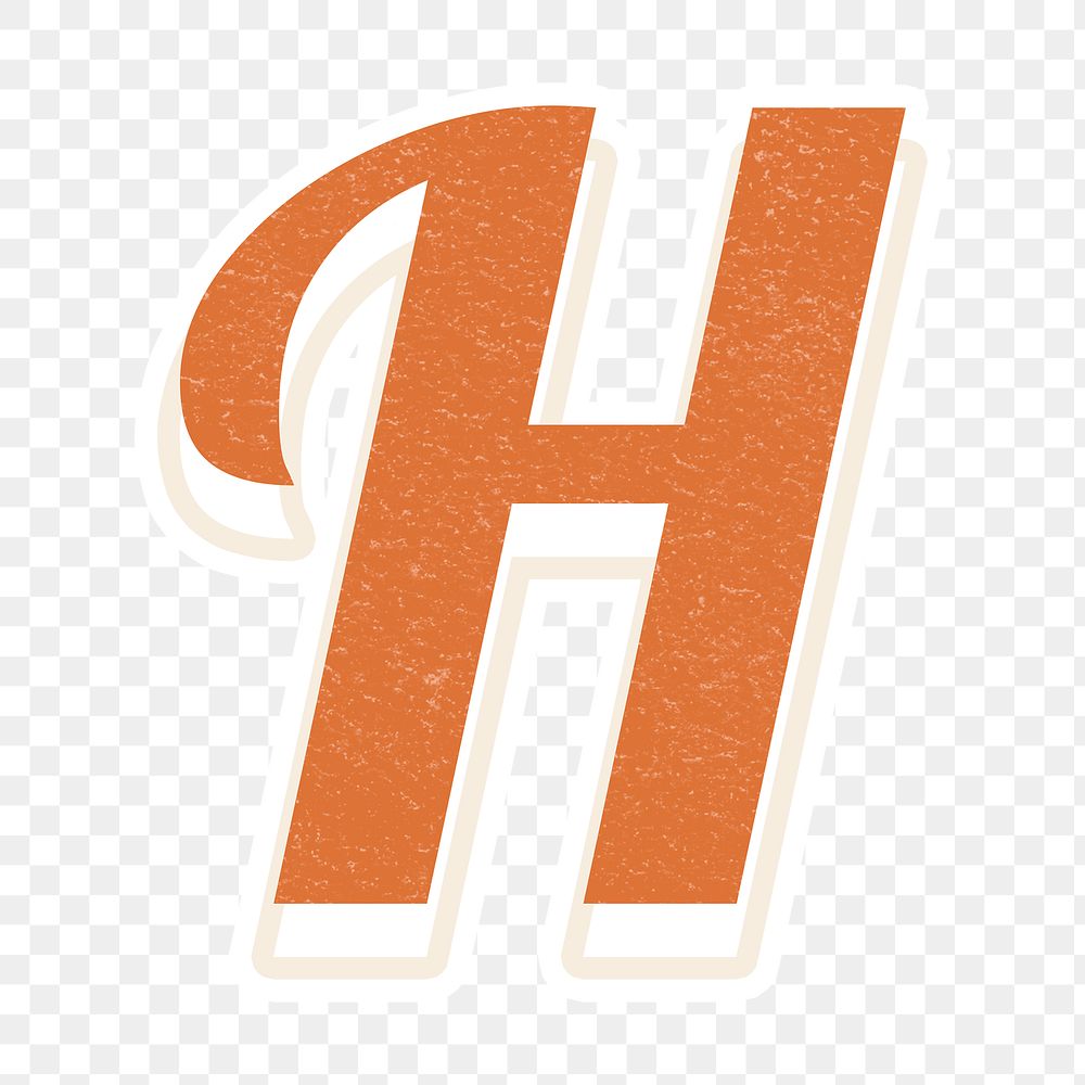 Letter H bold font lettering