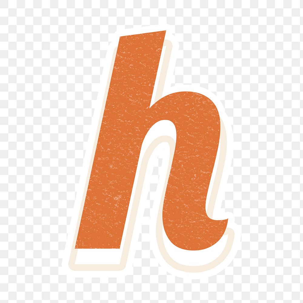 Letter H png alphabet lettering