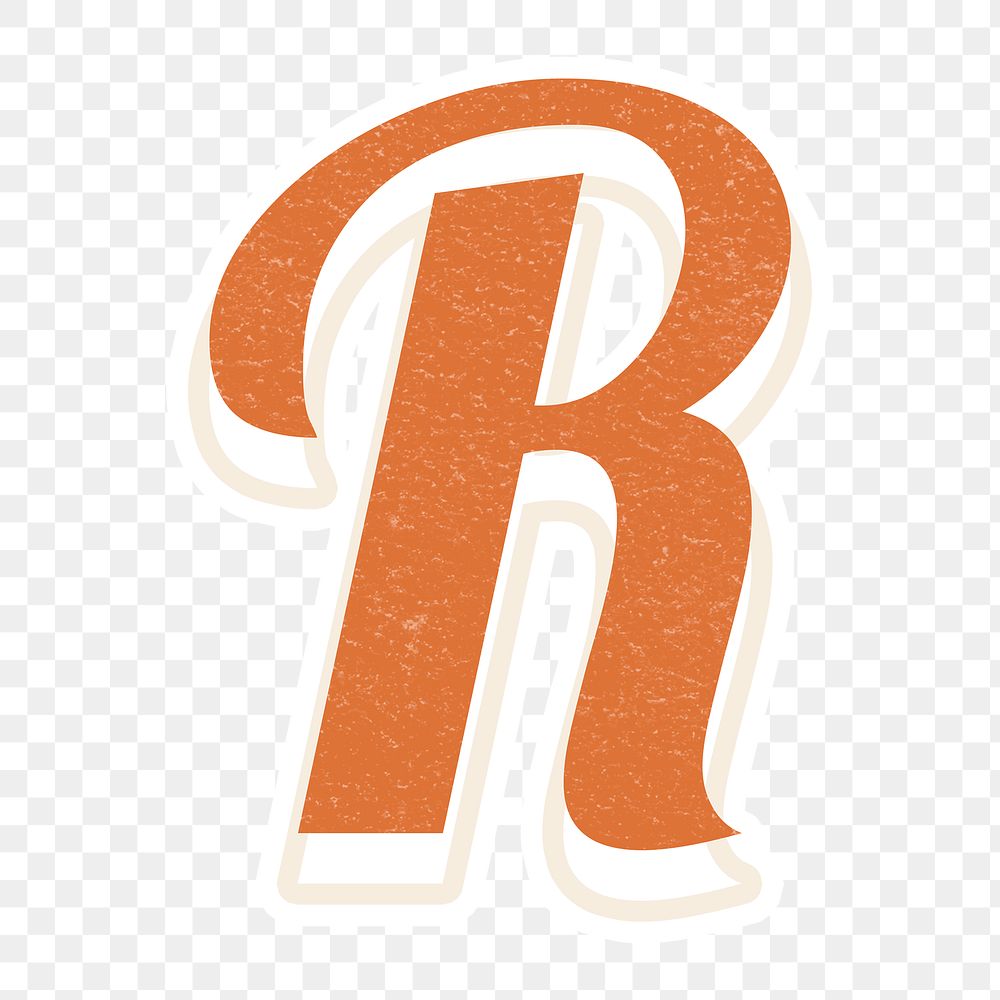 R letter vintage font lettering alphabet