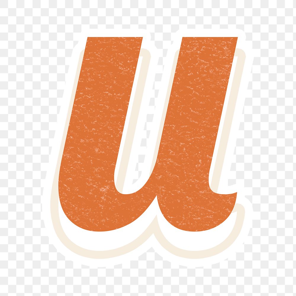 U letter vintage font lettering alphabet
