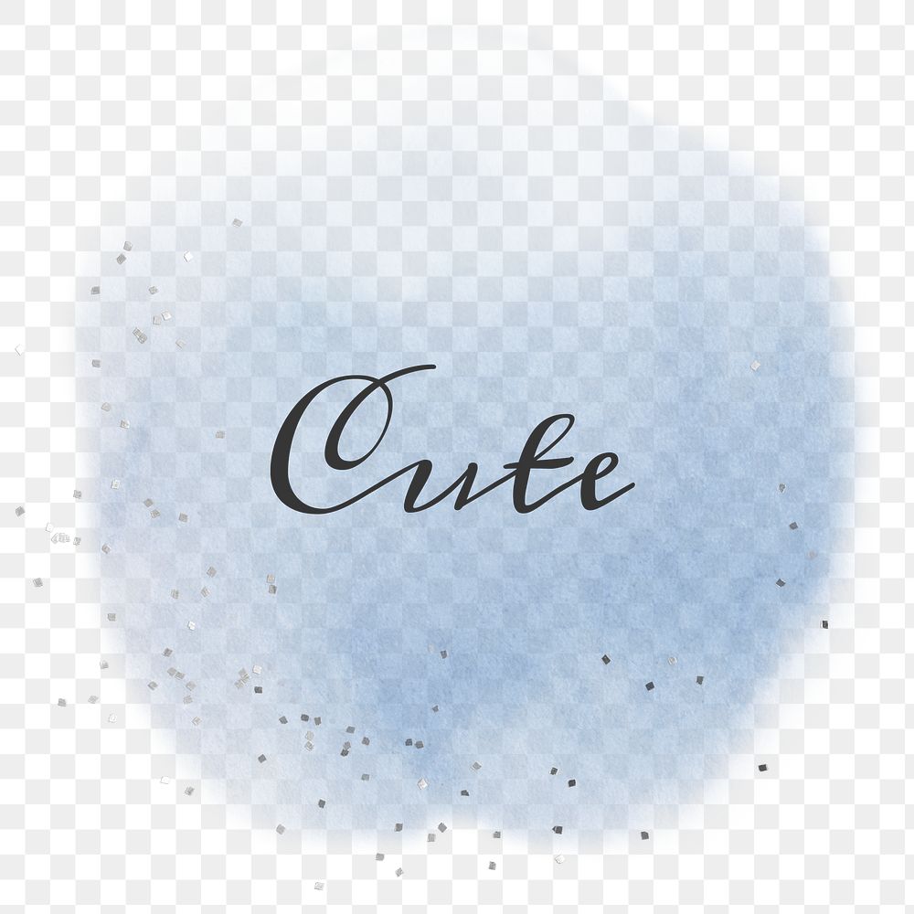 Text cute png calligraphy on pastel blue