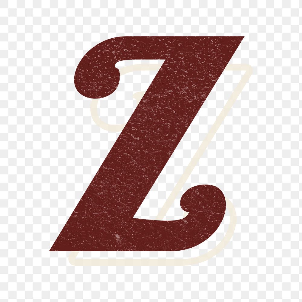 Letter Z abc calligraphy handwriting font and typography png