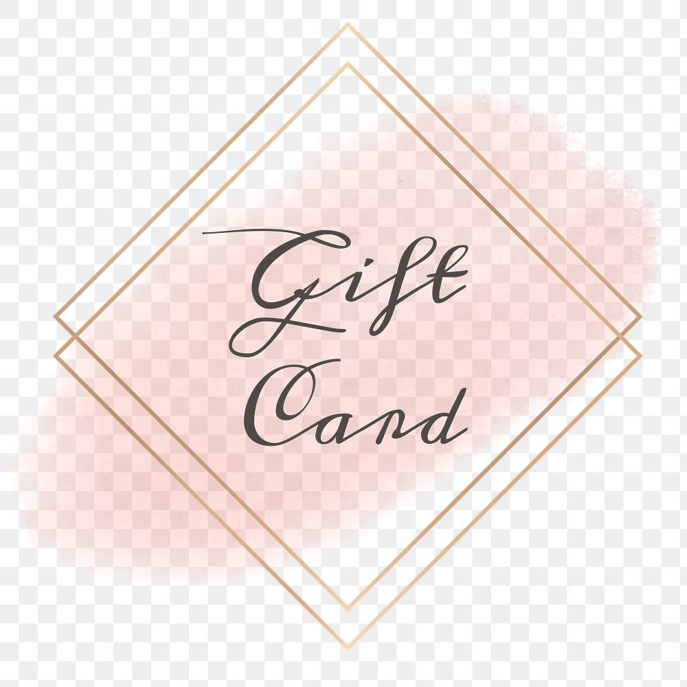 Gift card png feminine frame
