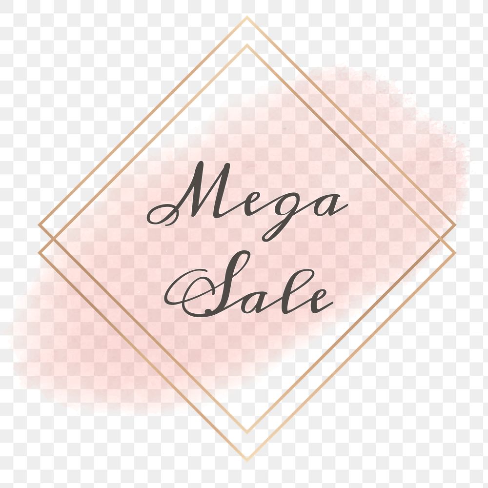 Mega sale png pastel frame
