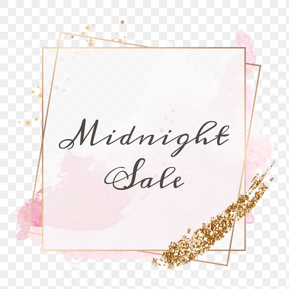 Midnight sale png feminine frame