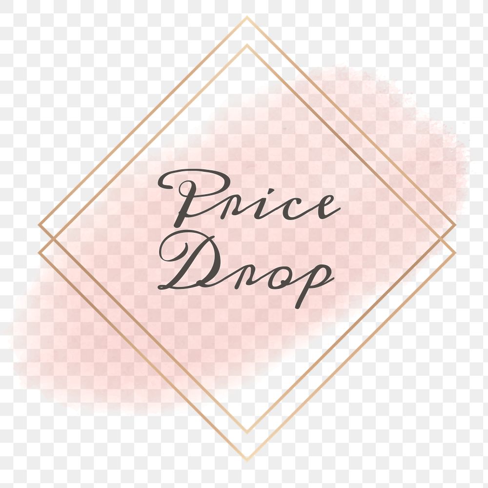 Price drop png feminine frame
