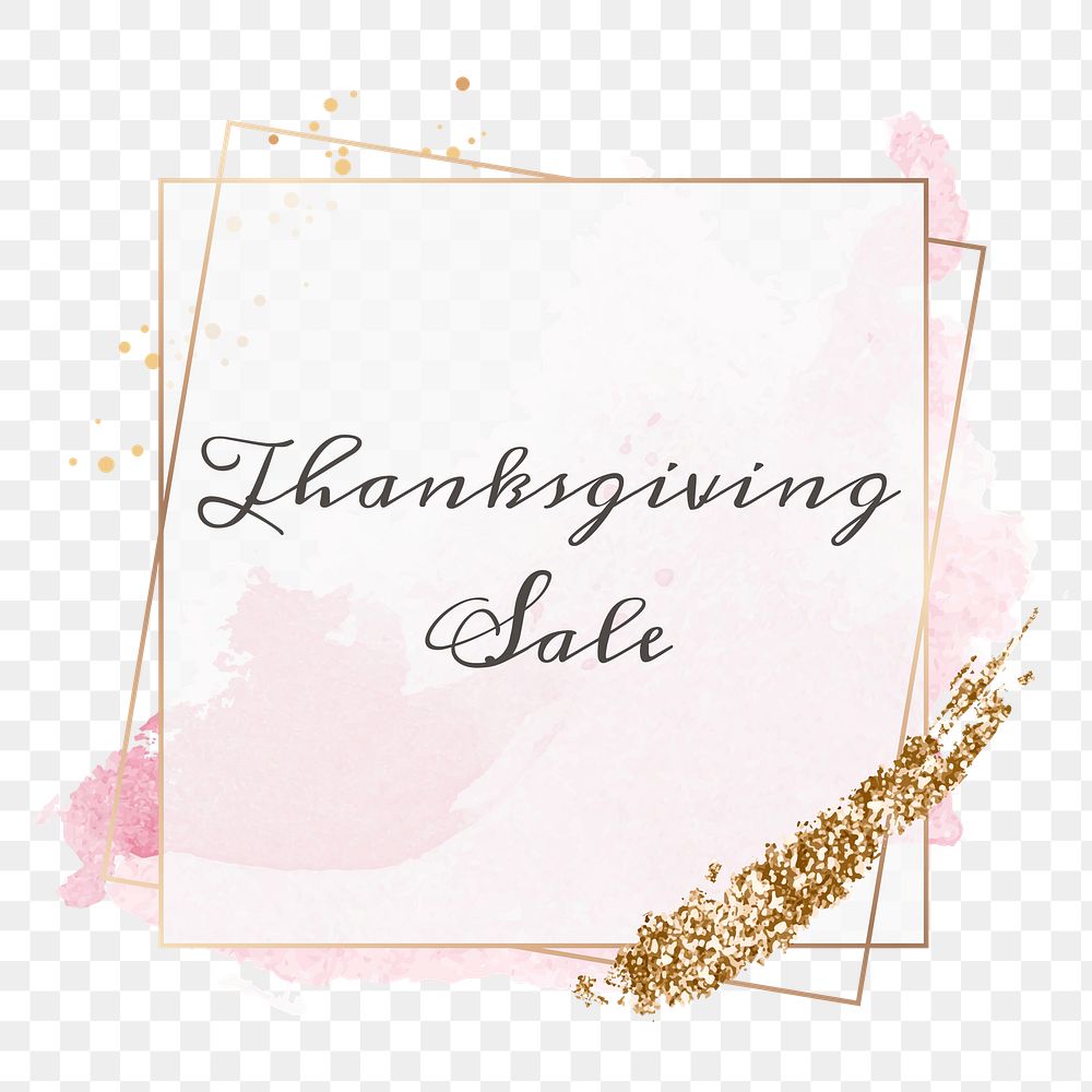 Thanksgiving sale png feminine frame