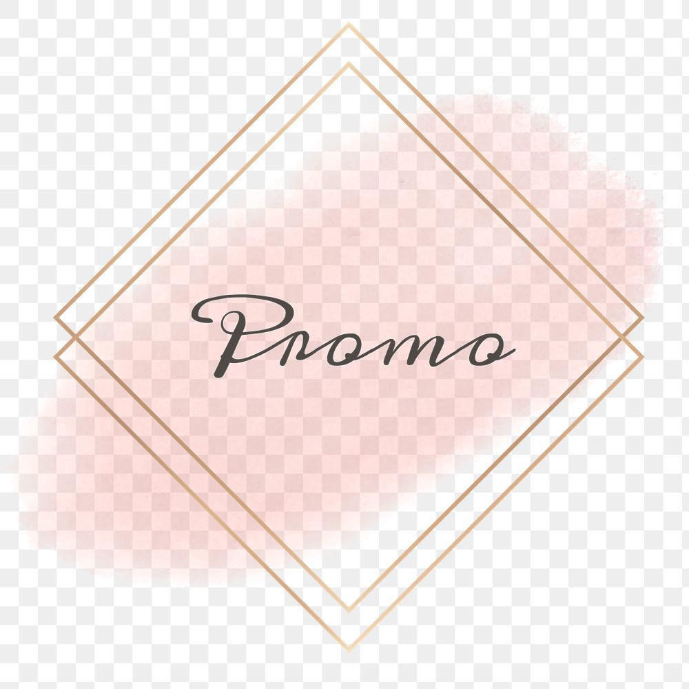 Promo word png feminine frame
