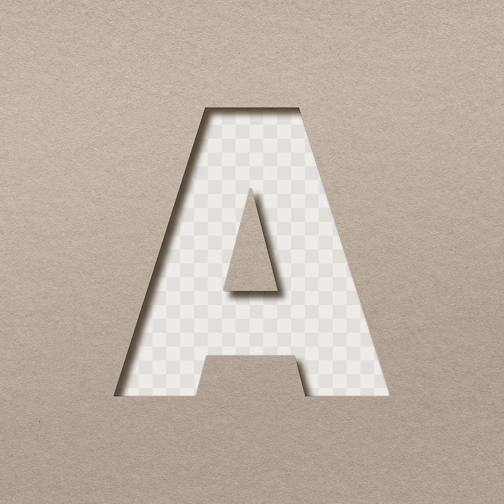 Paper 3d letter a png uppercase font typography
