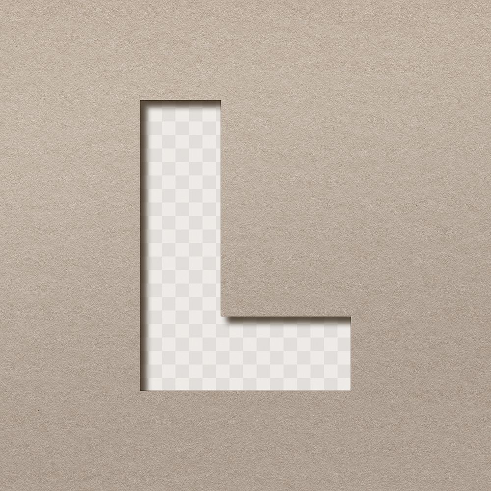 Paper 3d letter l png uppercase font typography