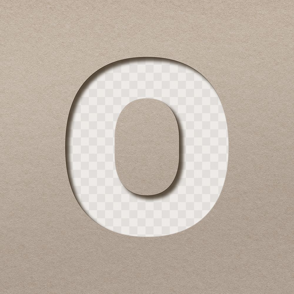 Paper 3d letter o png uppercase font typography
