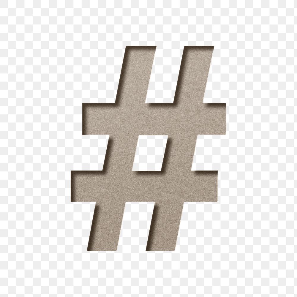 Png clipart hashtag symbol paper cut word art