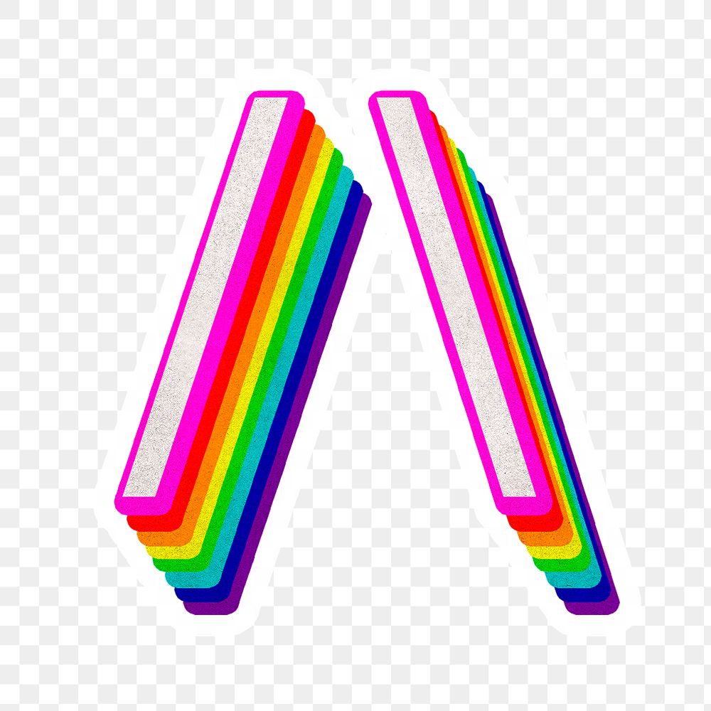 Png slash font rainbow 3d typography lgbt pattern