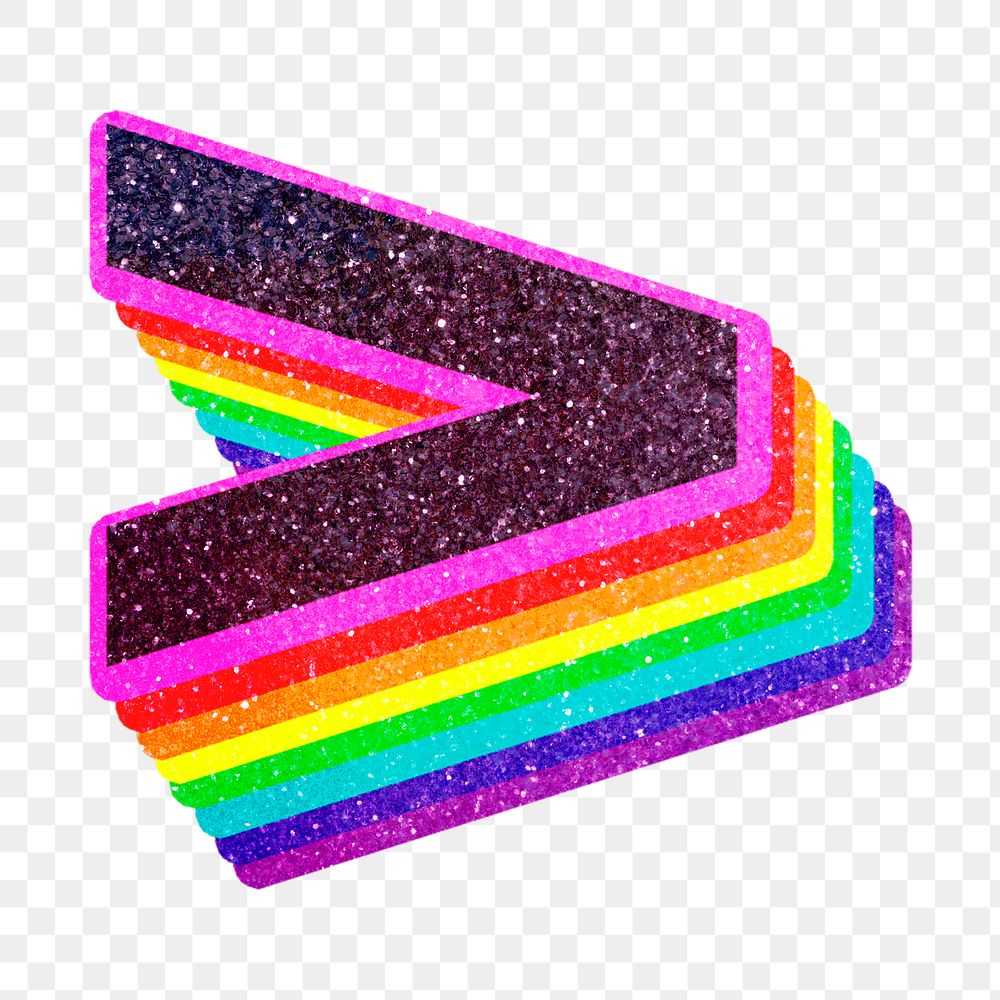 Png greater than sign rainbow 3d typography lgbt pattern