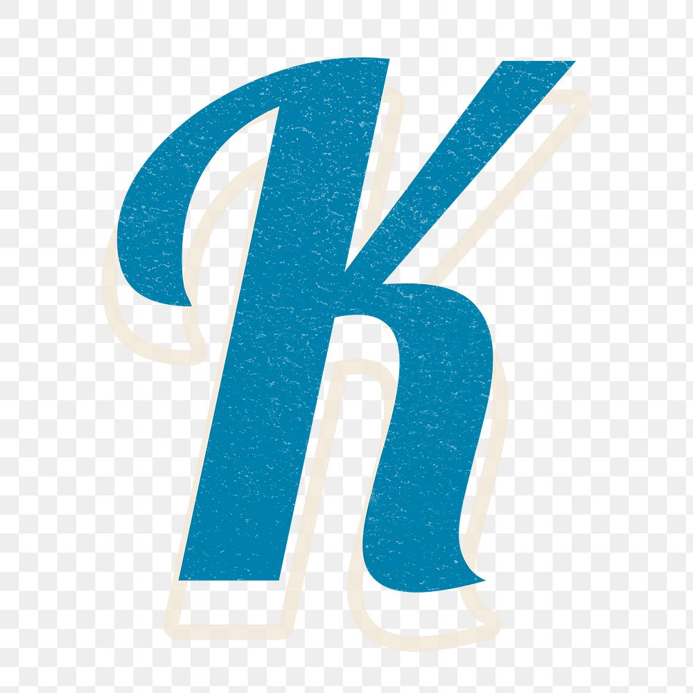 Letter K png alphabet lettering