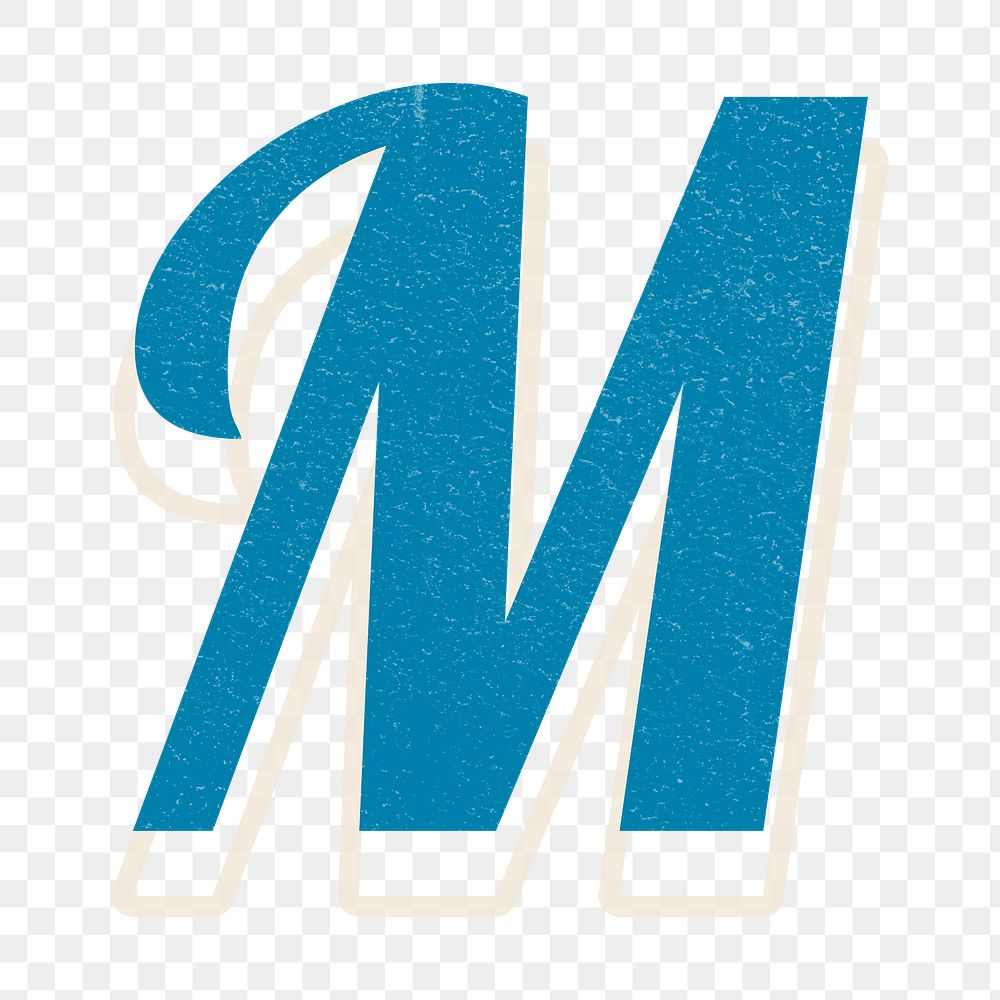 Letter M png alphabet lettering