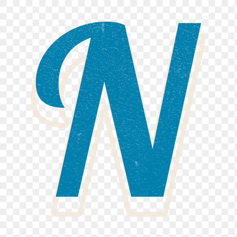 Letter N png alphabet lettering